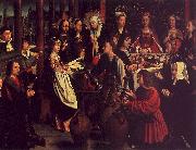 Gerard David The Marriage Feast at Cana Spain oil painting artist